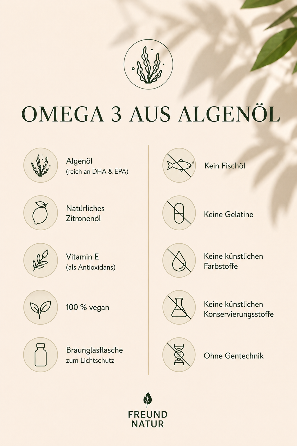 Omega 3 aus Algenöl