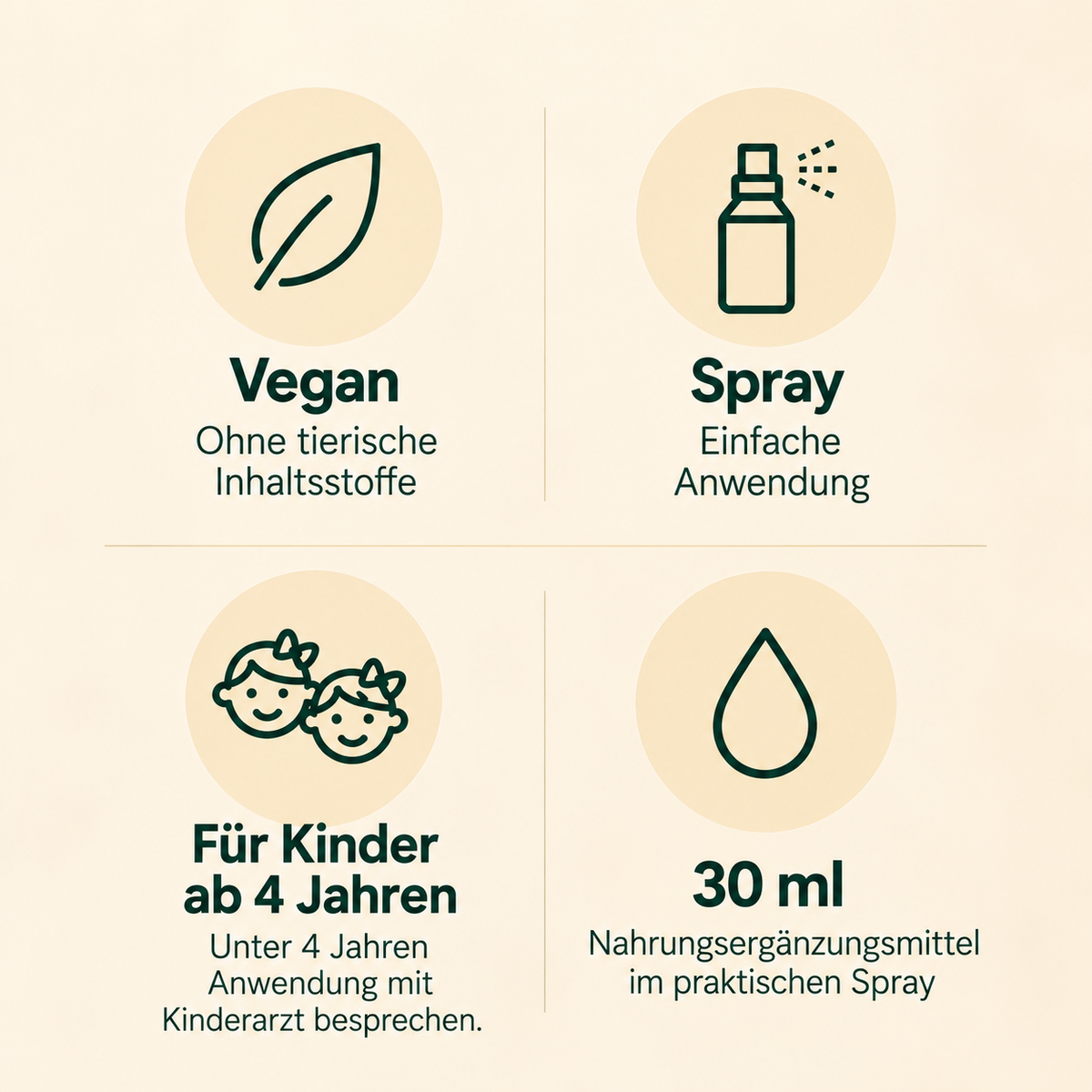 Freundnatur Vitamin D3 + K2 Kids: vegan, Spray zur einfachen Anwendung, für Kinder ab 4 Jahren, 30 ml
