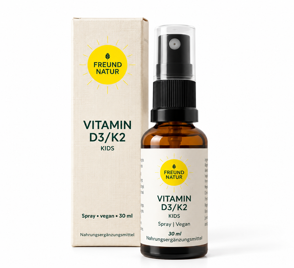 Vitamin D3 + K2 Spray für Kinder – vegan, 30 ml